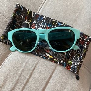 Electric sunglasses turquoise x Trouble Andrew edition